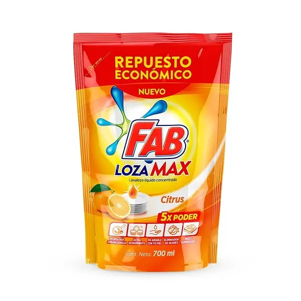 JABON LIQUIDO LOZA CITRUS FAB*700ML