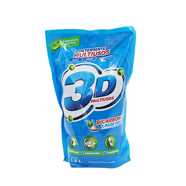DETERGENTE LIQUIDO 3D*1.8 LT