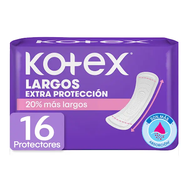 PROTECTOR DIARIO EXTRA LARGO KOTEX*16U