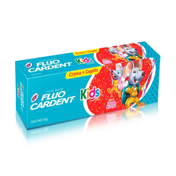 CREMA DENTAL FRESA FLUOCARDENT KIDS*55GR