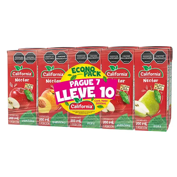 JUGO NECTAR SURTIDO CALIFORNIA*10U