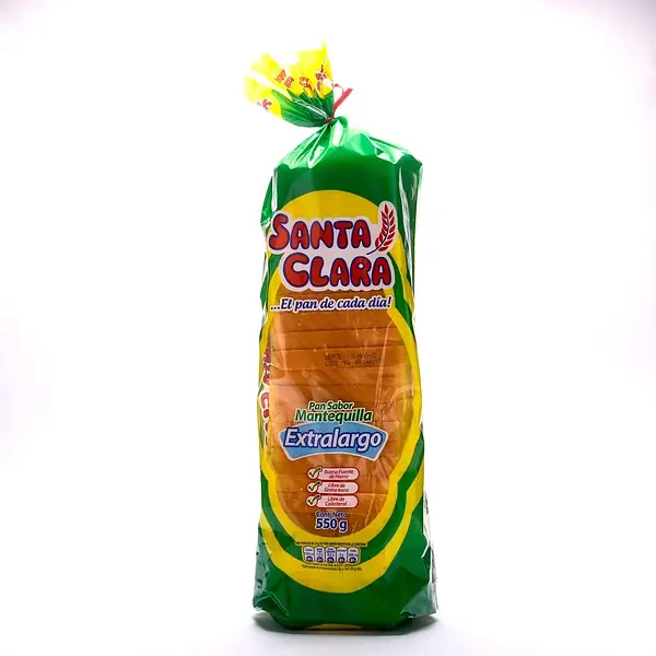 PAN TAJADO MANTEQUILLA SANTA CLARA*550G