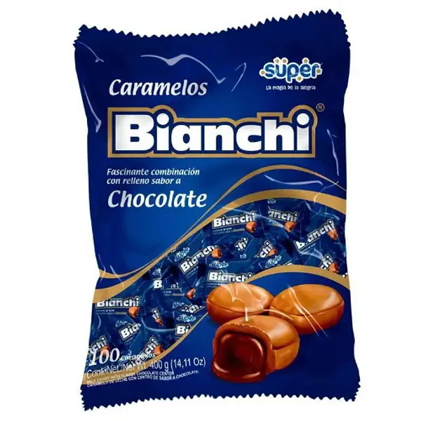 CARAMELO CHOCOLATE MANI BIANCHI*100UN
