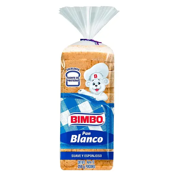PAN TAJADO BLANCO BIMBO*350G