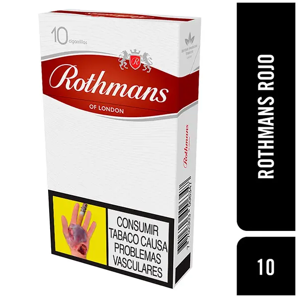 CIGARRILLO ROTHMANS ROJO*10U