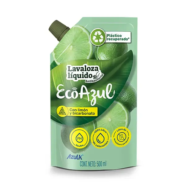 JABON LIQUIDO LOZA ECOAZUL*500ML