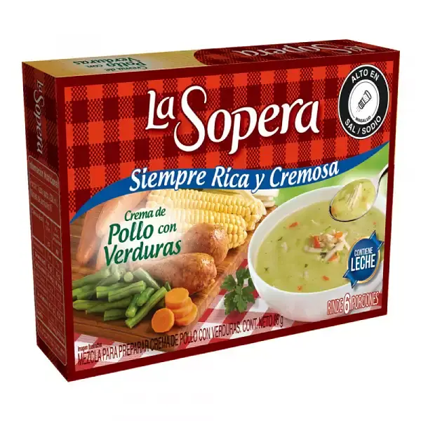 CREMA SOPA POLLO/VERDURAS LA SOPERA*6POR