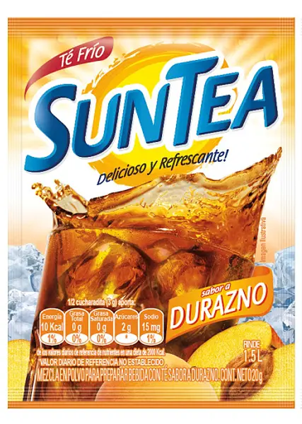 REFRESCO POLVO DURAZNO SUNTEA *20 GR
