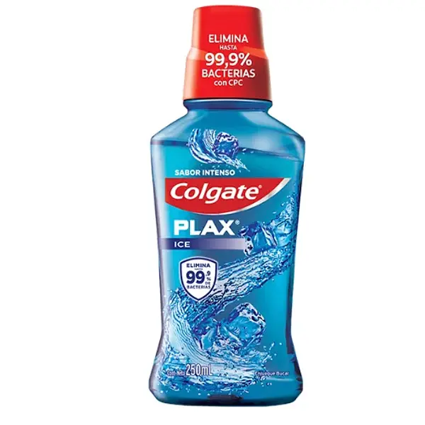 ENJUAGUE BUCAL ICE COLGATE PLAX * 250ML