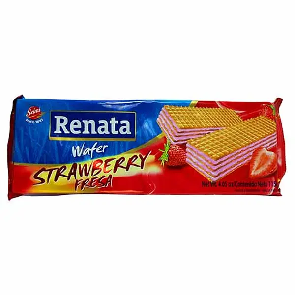 GALLETA FRESA WAFER RENATA*115GR