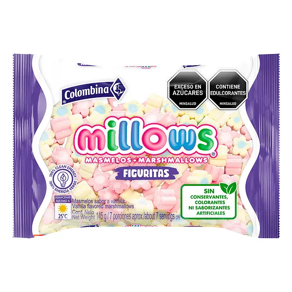 MASMELO FIGURITAS MILLOWS*145G