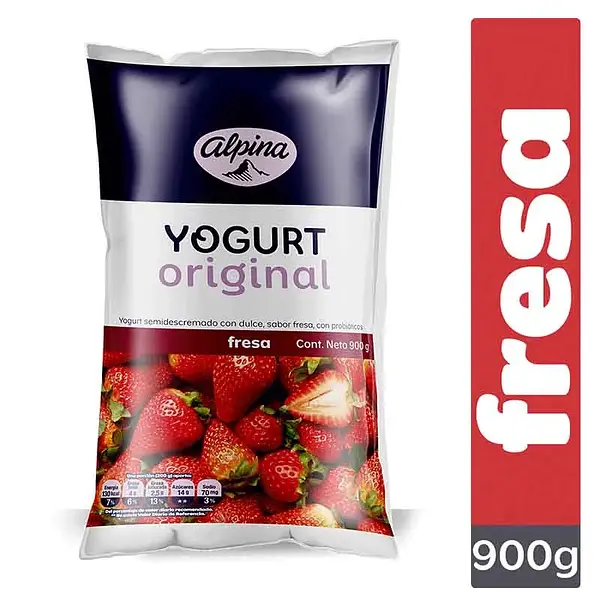 YOGURT FRESA ALPINA *900GR