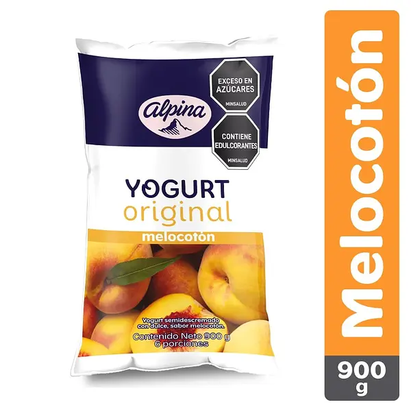 YOGURT MELOCOTON ALPINA *900GR