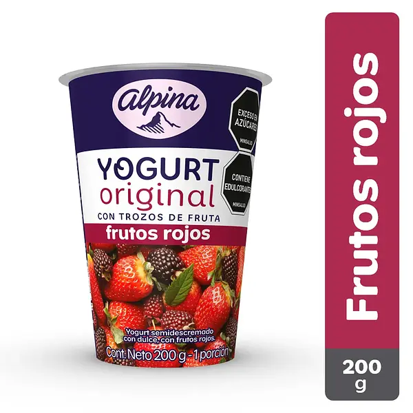 YOGURT FRUTOS ROJOS ALPINA*200GR