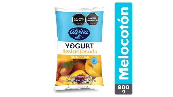 YOGURT MELOCOTON DESLAC ALPINA *900ML