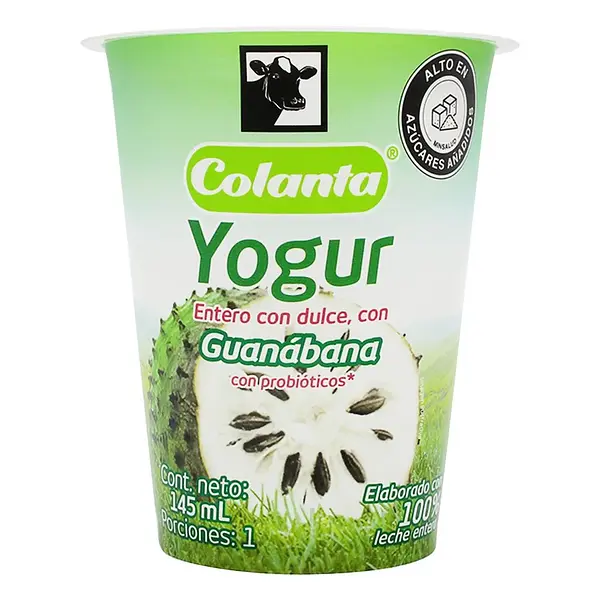 YOGURT GUANABANA COLANTA *145 ML