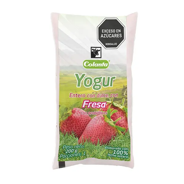 YOGURT FRESA COLANTA*200GR