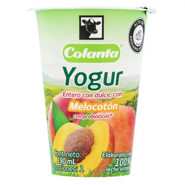 YOGURT MELOCOTON COLANTA*190GR