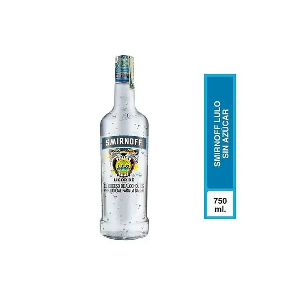 VODCA LULO SIN AZUCAR SMIRNOF *750 ML