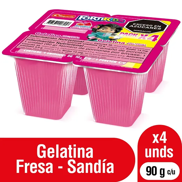 GELATINA FRESA/SANDIA FORTIKIDS ALQUEIA*90G