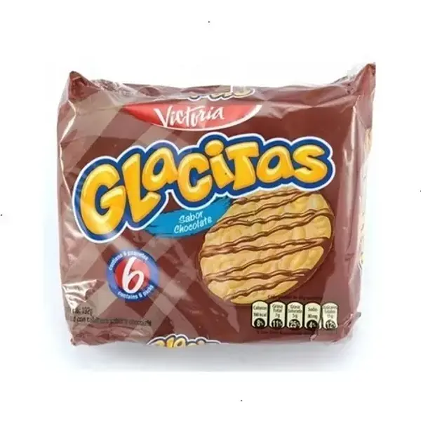 GALLETA CHOCOLATE GLACITAS*6U