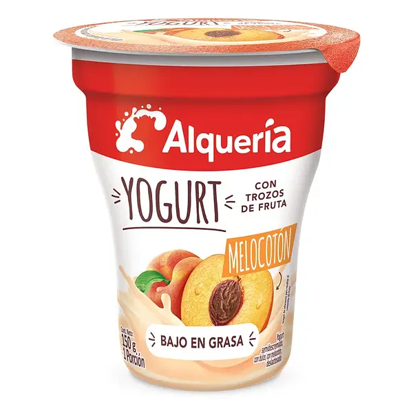 YOGURT MELOCOTON ALQUERIA*150G