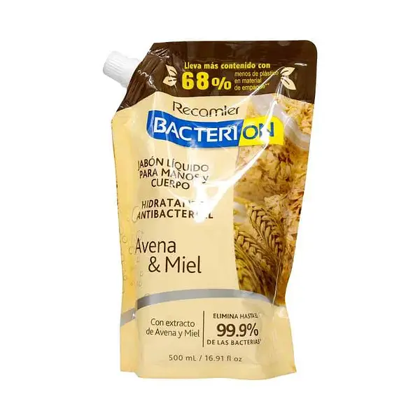 JABON LIQUIDO CORPORAL AVENA BACTERION*500ML