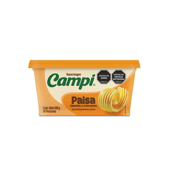 MARGARINA ESPARCIBLE PAISA CAMPI*500G