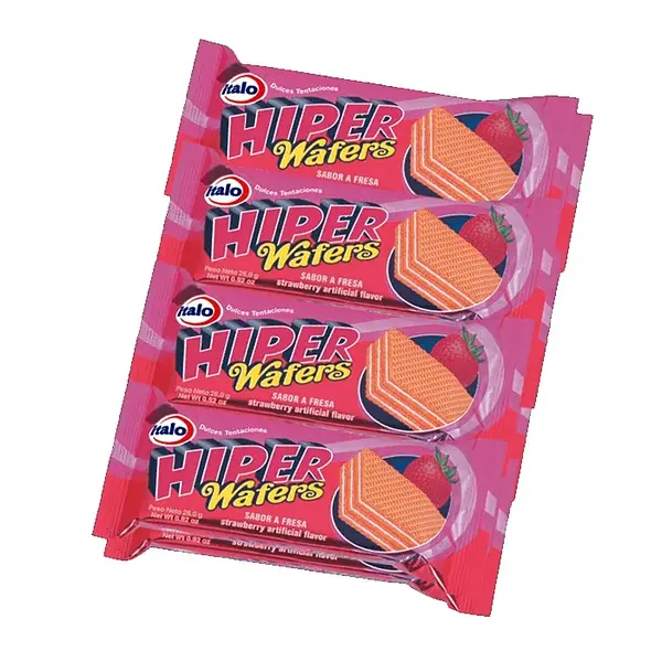 GALLETA FRESA HIPER WAFERS*208G*8U
