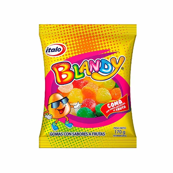 GOMA FRUTAL BLANDY ITALO*170G