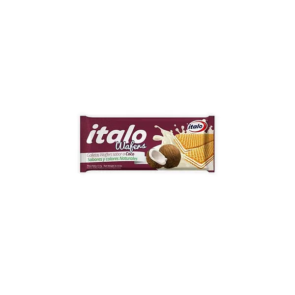 GALLETA COCO WAFER ITALO*117G