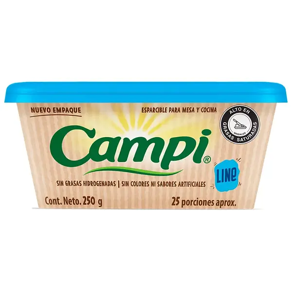 MARGARINA ESPARCIBLE LIGHT CAMPI*250GR
