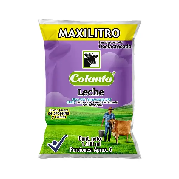 LECHE LIQUIDA DESLACTOSADA COLANTA *1.1L