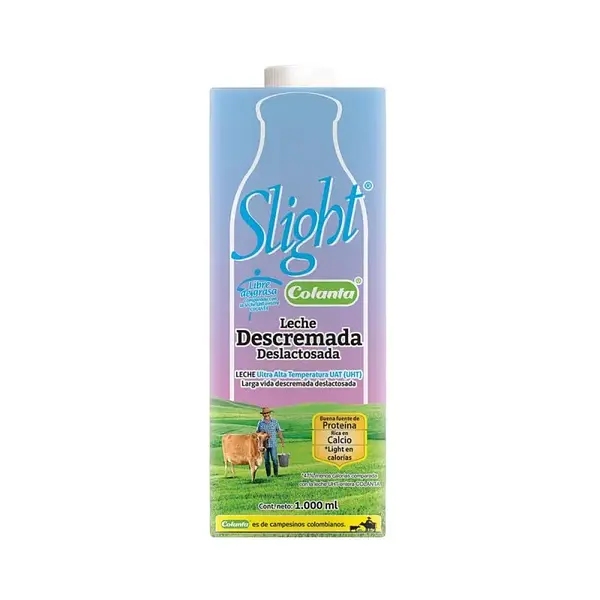 LECHE LIQUIDA SLIGHT COLANTA*1L