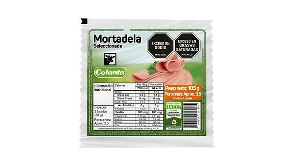 MORTADELA SELECCIONADA COLANTA *105 GR