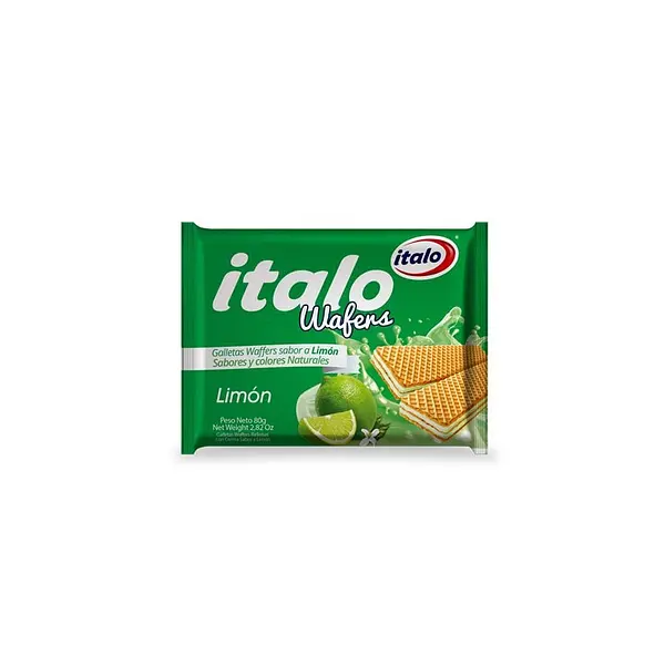 GALLETA LIMON WAFER ITALO*80GR