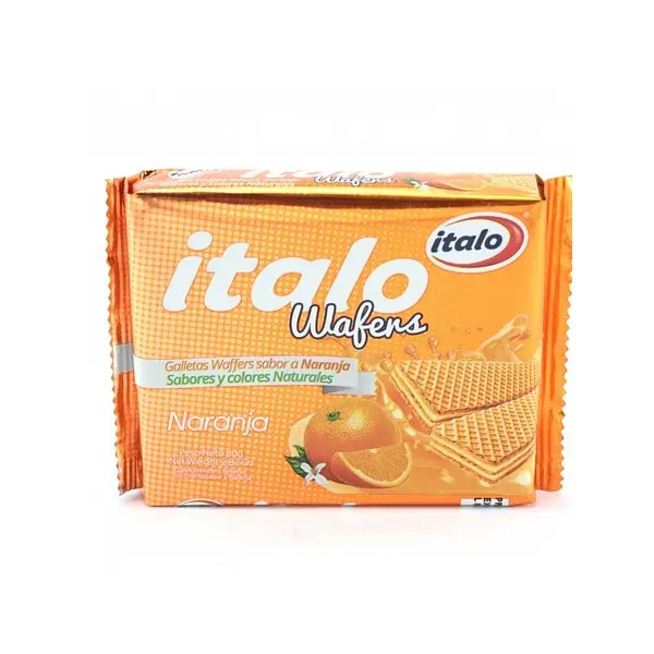 GALLETA NARANJA WAFER ITALO*80GR
