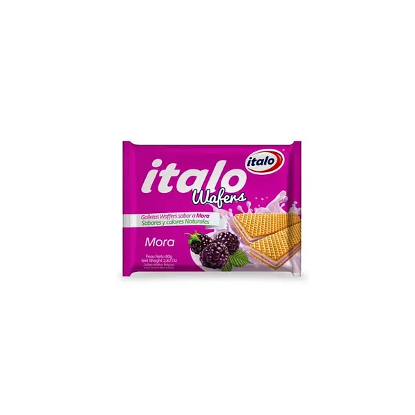 GALLETA MORA WAFER ITALO*80GR