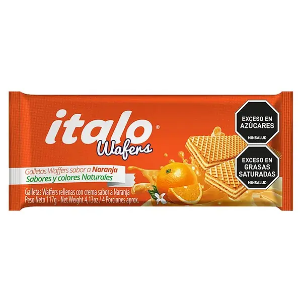 GALLETA NARANJA WAFER ITALO* 117G
