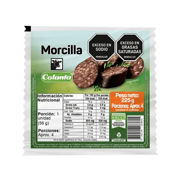 MORCILLA COLANTA *225 GR