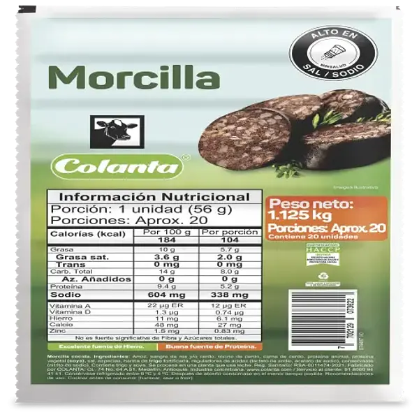 MORCILLA COLANTA *1125 GR