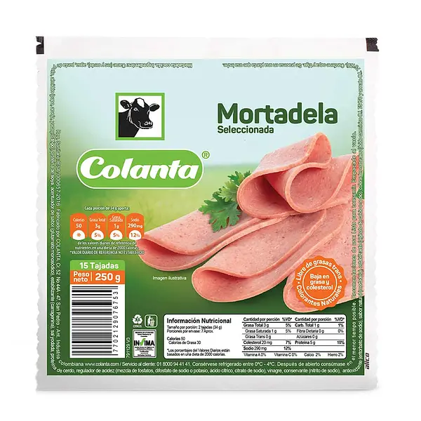 MORTADELA COLANTA *250GR
