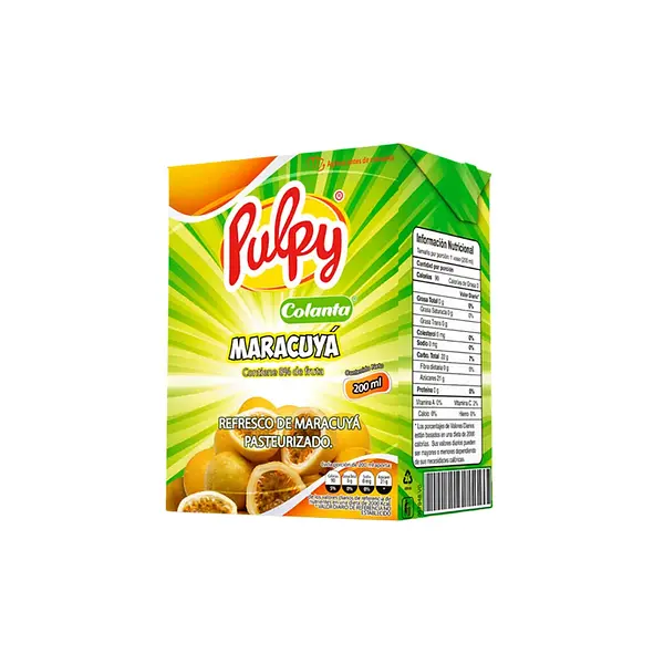 JUGO MARACUYA PULPY COLANTA*200ML