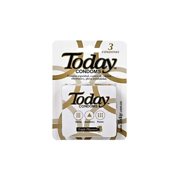PRESERVATIVO TRIPLE PLEASURE TADAY*3U