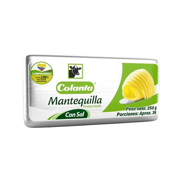 MANTEQUILLA BARRA SAL COLANTA*250GR