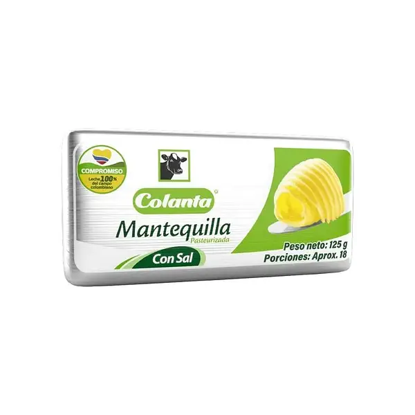MANTEQUILLA BARRA SAL COLANTA*125GR