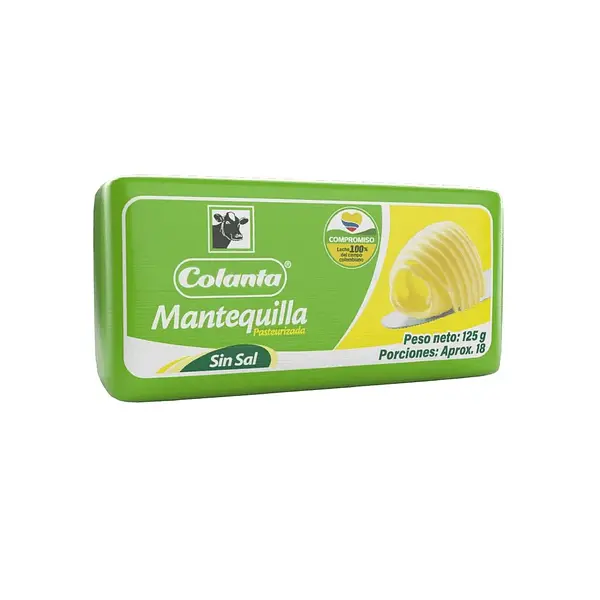 MANTEQUILLA SIN SAL COLANTA*125GR