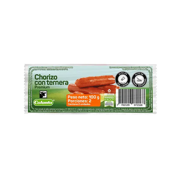 CHORIZO TERNERA COLANTA *2U
