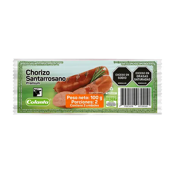 CHORIZO SANTARROSANO COLANTA *2U