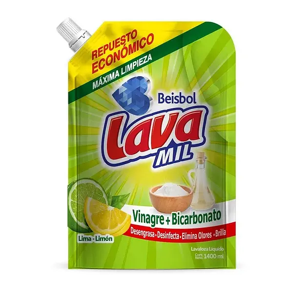 JABON LIQUIDO LOZA BICARBONATO LAVAMIL*1.4L